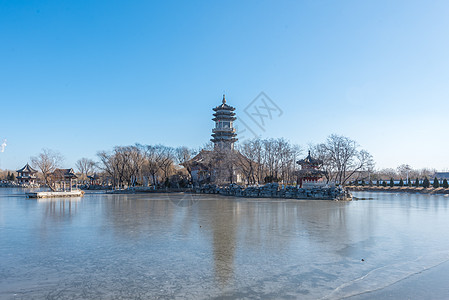 冰珠北京北普陀影视基地风光背景