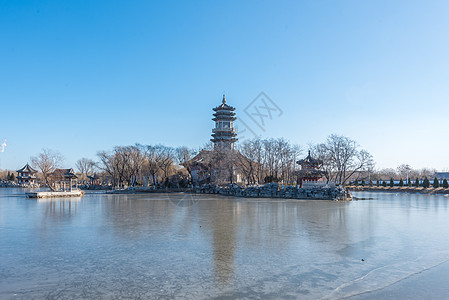 北京北普陀影视基地风光背景图片