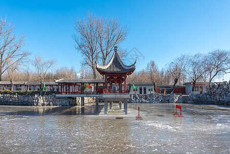 冰珠北京北普陀影视基地风光背景