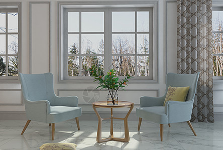 美式设计美式家居单椅组合设计图片