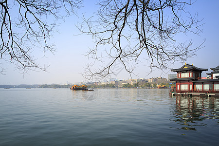 西湖风景背景图片