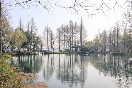 杭州西湖风光背景图片