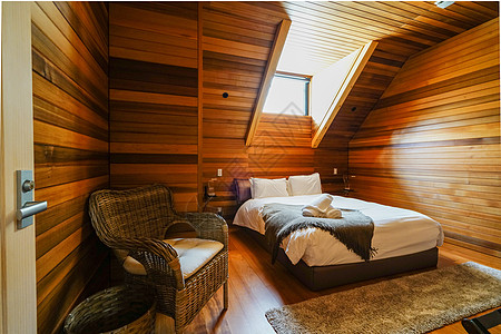 木屋卧室北欧风酒店高清图片