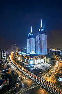 上海环球港夜景风光图片