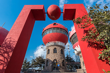 城市信号图片青岛信号山公园风光背景