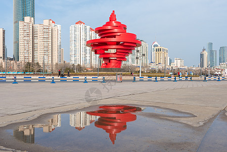 青岛五四广场风光图片