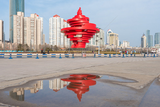 青岛五四广场风光图片