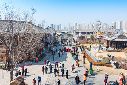 青岛即墨古城背景图片