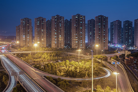 长爆光下的城市夜景高清图片