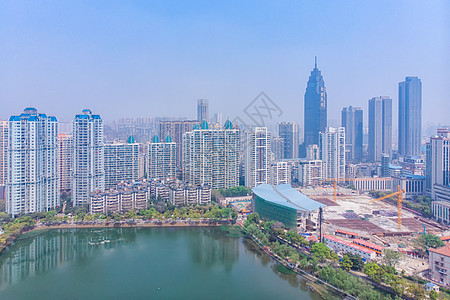 俯瞰武汉汉口城市高楼图片