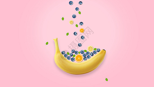 创意水果背景图片