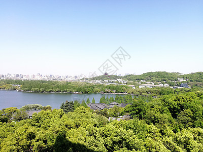 西湖雷峰塔背景图片