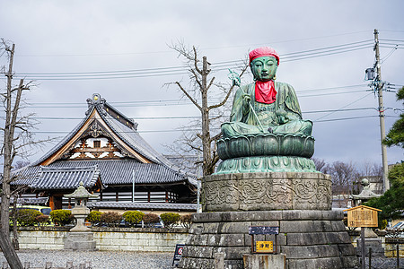 日本街景善光寺背景