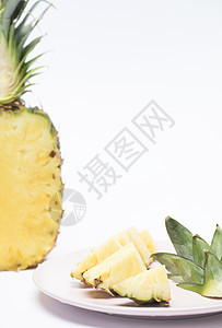 水果菠萝静物背景图片