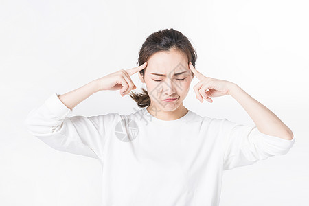 搞怪生气的青年女孩形象图片