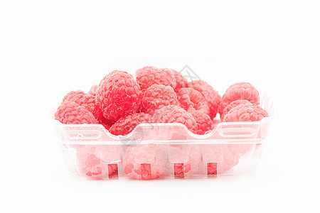一盒树莓覆盆子背景图片