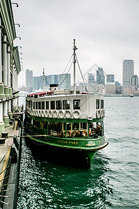 香港景点香港天星小轮背景