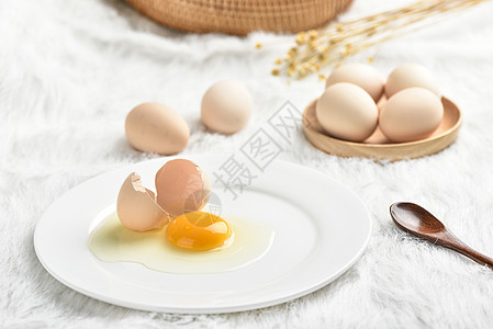 农家土鸡蛋新鲜的土鸡蛋背景
