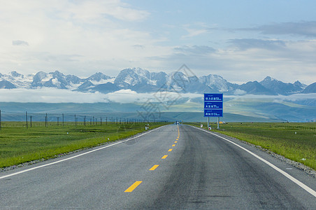 高速路堵车新疆独库公路高速路背景