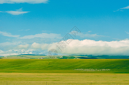 新疆天山草原牧业风光高清图片