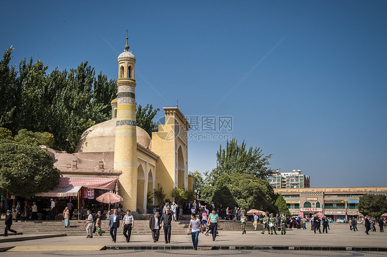 新疆喀什艾提尕尔大清真寺图片
