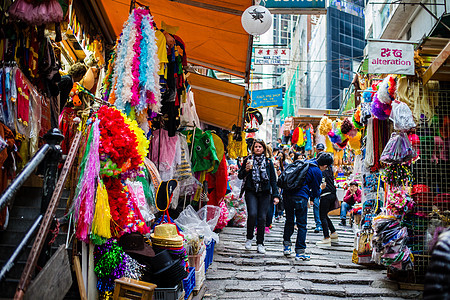 香港街道背景图片