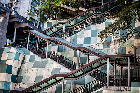 香港特写楼梯背景图片