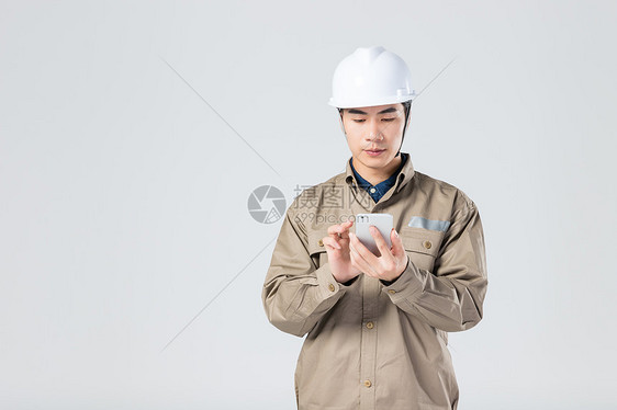 工人用手机图片