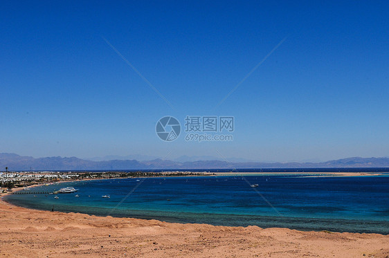 埃及西奈半岛红海边上的度假胜地宰海卜图片