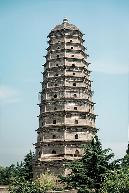 陕西宝鸡市法门寺真身舍利宝塔图片