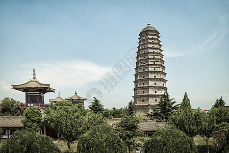 陕西宝鸡市法门寺真身舍利宝塔图片