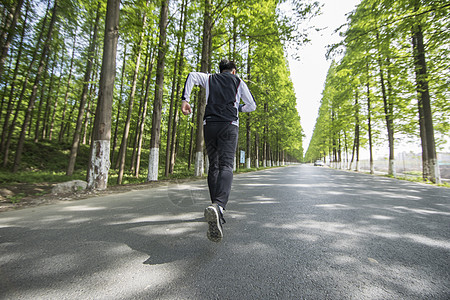 男士晨跑背影图片大全图片