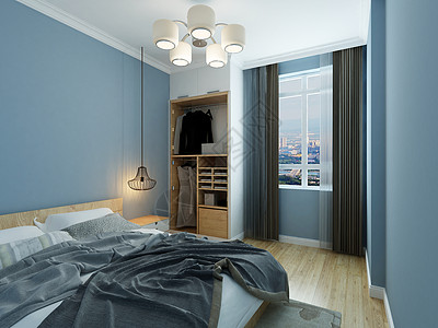 北欧风格卧室效果图图片