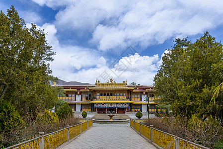 西藏旅行罗布林卡背景