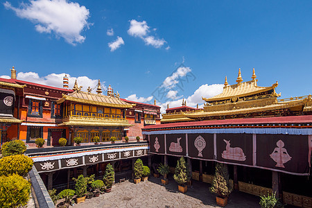 西藏大昭寺背景图片