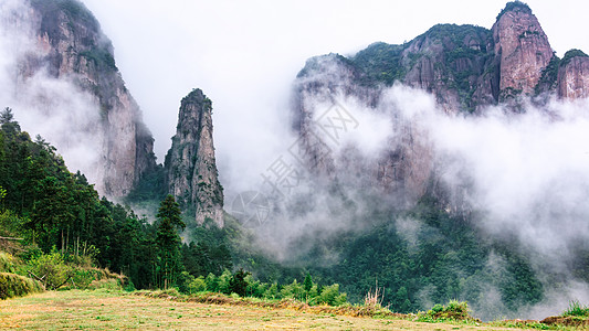 户外风景浙江仙居风景背景