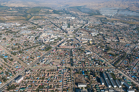 新疆公路新疆特克斯八卦城背景