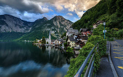 奥地利著名旅游小镇哈尔施塔特风光图片