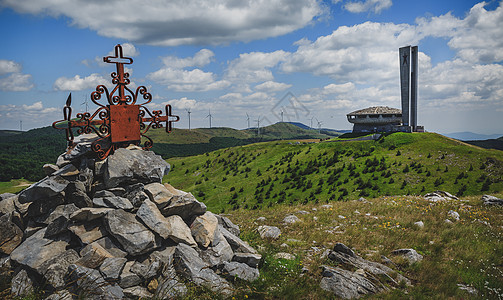 欧洲保加利亚飞碟纪念碑图片