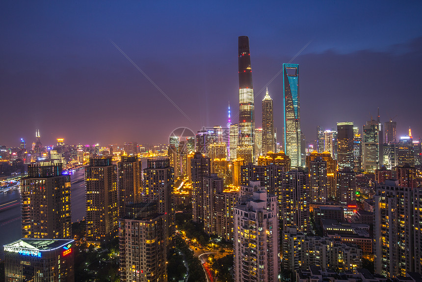 上海城市夜景图片