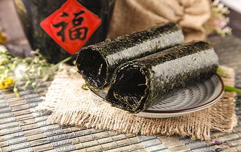 泰国食物泰国海苔背景