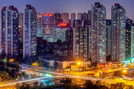 武汉城市夜景风光图片