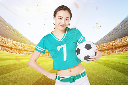 踢足球女孩足球女孩设计图片