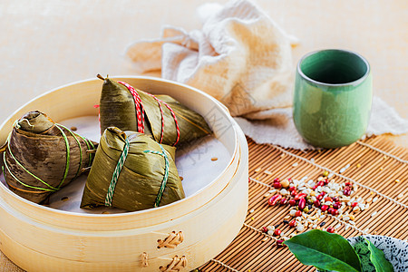 中国风端午节粽子五谷杂粮高清图片素材