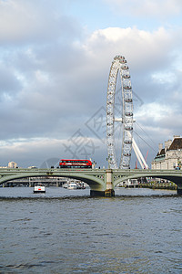 伦敦大桥伦敦眼背景