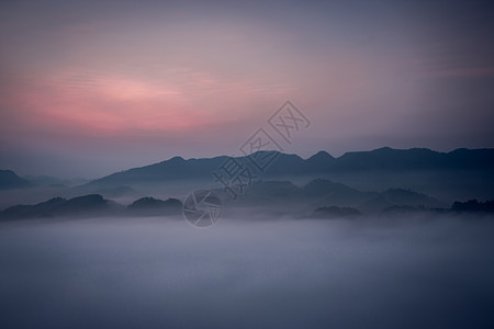 重庆渝北区周家山日出背景