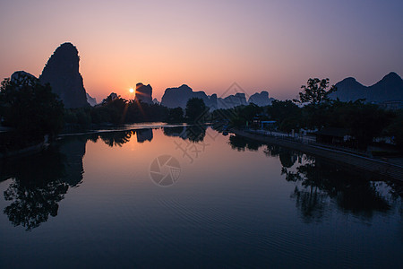 桂林的日出图片