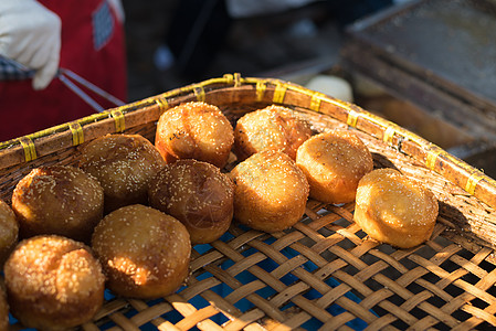 江苏靖江季市老街烧饼高清图片