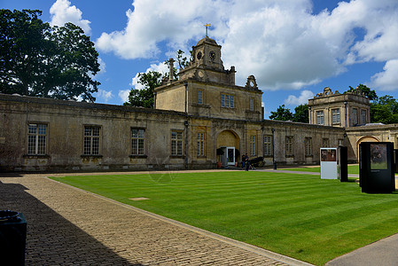英国英格兰著名的朗利特庄园背景图片