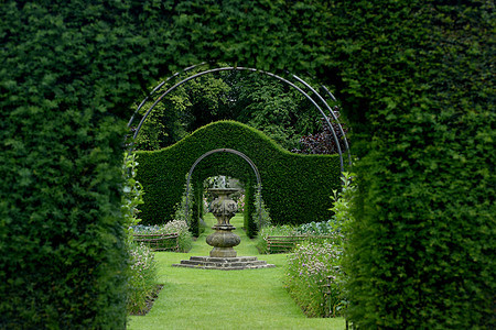 英国霍华德庄园花园园林艺术背景图片